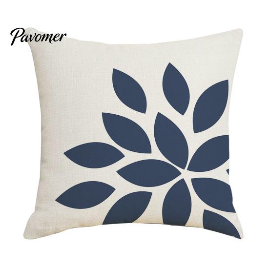 Relaxed Texture Pillowcase Geometric Pillow Cover, Washed Linen Look Throw Case with Hidden Nordic Zipper, Minimalist Cushion Cover for Sofa,
