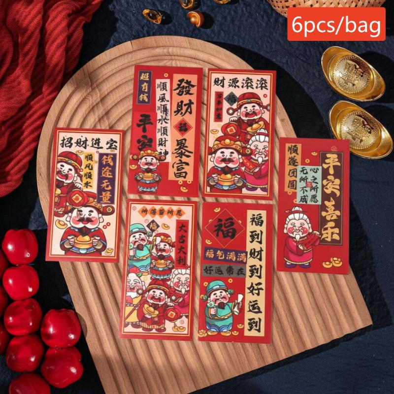 2026 Year Of The Horse Folding Red Envelope Cartoon Pattern Traditional Money Envelope Festival Hongbao Chinese New Year