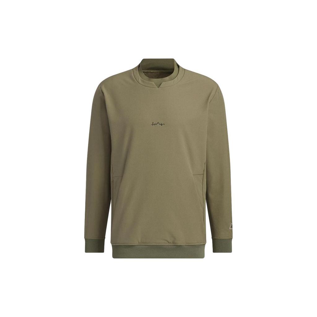 Adidas Sweatshirts Men's Olive Green Crew Neck Moderate Other IA2621