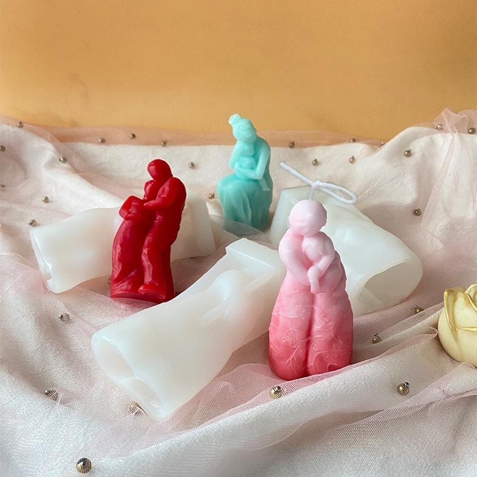Creative Human Body Family Silicone Candle Mold DIY Eternal Love Couples Candle Making Resin Soap Mold Gift Home Decor Craft