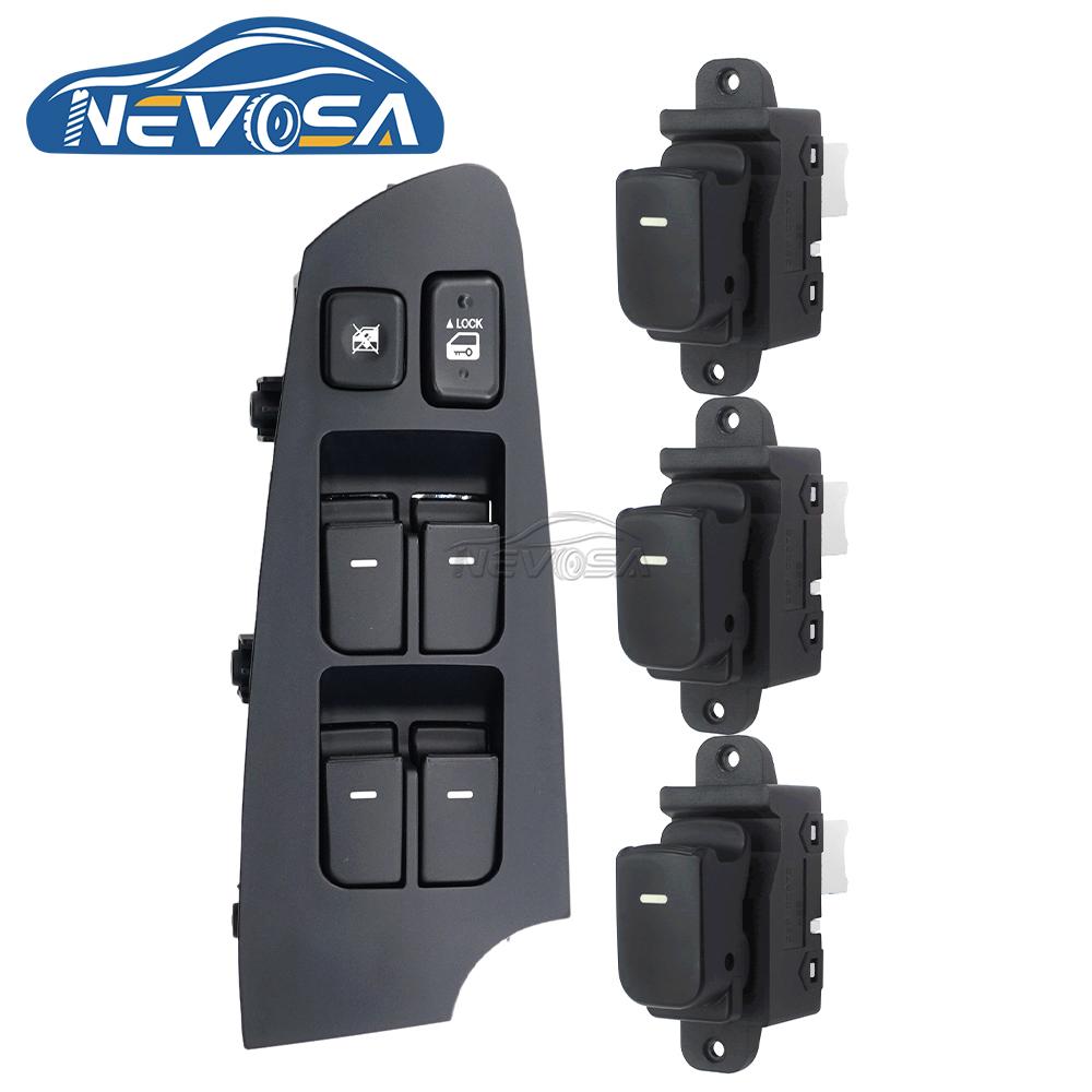NEVOSA 93570-1X000 93570-1M100WK 93580-1X000 Left Power Window Switch Rear Button For KIA Forte Cerato 2009 2010 2011 2012 2013