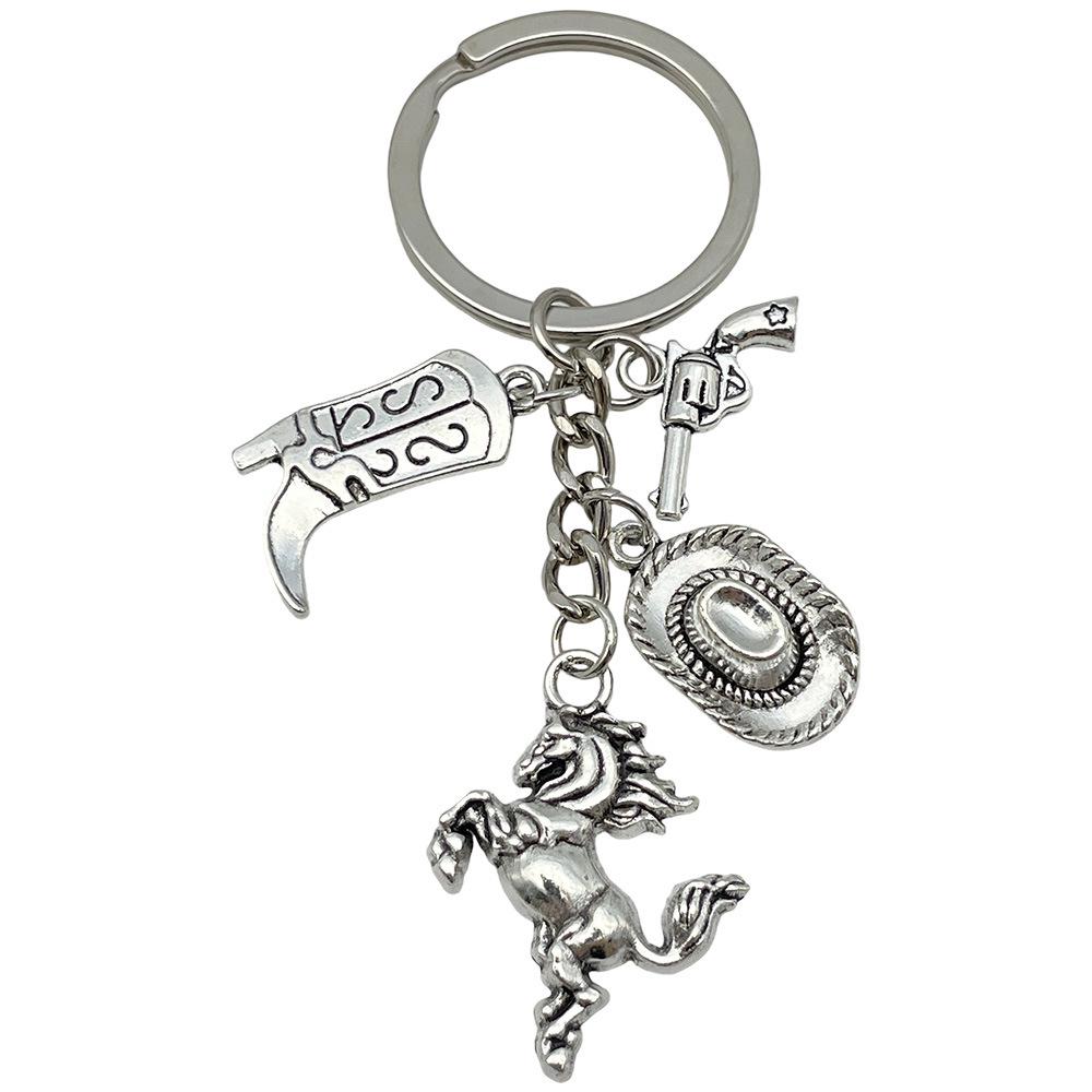 Retro Alloy Denim Boots Keychains & Charms: Unique Women's Accessories