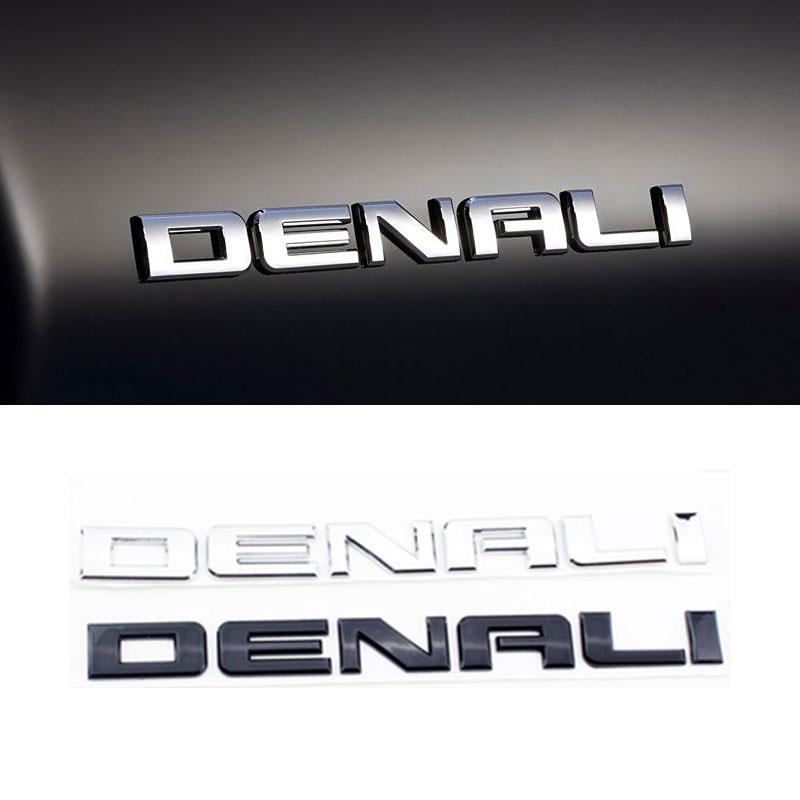 AABHB1 DENALI Logo Autoaufkleber für Chevrolet GMC DENALI sierra 2500 3500HD Autoaufkleber Umbau Seitenkotflügel Tür Kofferraum Aufkleber Zubehör