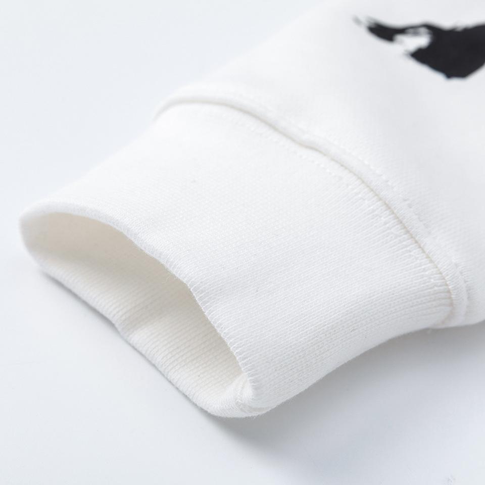 Off-White 2025 Autumn and Winter New Graffiti Arrow Pattern Printed Hooded Sweatshirt for Men and Women