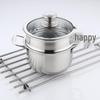 SHENGHENG 304 Stainless Steel Steamer and Soup Pot