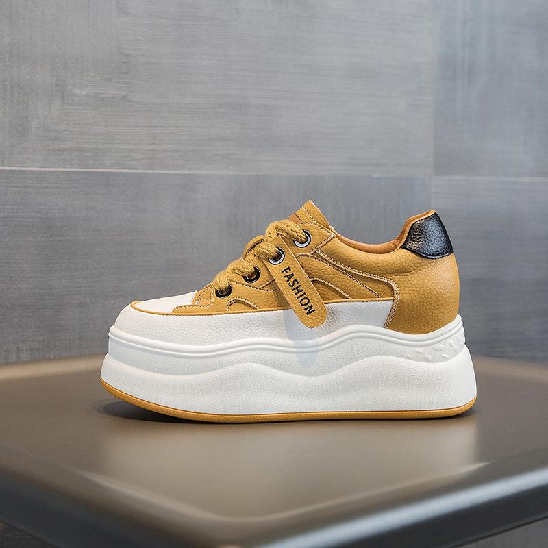 Autumn New Casual Sports Shoes Women's Small Shoes Women's Shoes Small White Shoes Inner Heightening Thick Baseplate Shoes