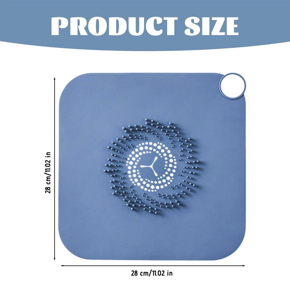 Shower Drain Hair Catcher Drain Cover Anti Clog Tub Strainer Trap soft silicone anti clogging drain cover for home bathroom
