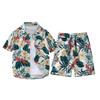 Versatile Men's Quick-Dry Shorts & Floral Shirt Set - Retro Hainan Island National Trend