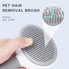 Animalerie,Peigne d'épilation pour chiens et chats, brosse de toilettage en acier inoxydable, brosses automatiques - Type Blue -A
