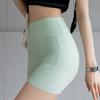 Női JógShorts Lélegző Nagyszerű Rugalmasság Zsebek Varrásmentes Magas Derék Fitness Has Kontroll Vékonyító Hölgy Nyári Rövidnadrág Női Ruházat