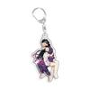 For Demon Slayer Tokitou Muichirou Daki Akaza Douma Gyutaro Acrylic Selfmade Cartoon Anime Keychain Pendant Toy Gift 5cm