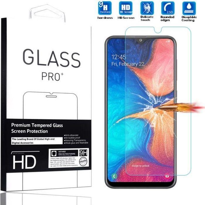 Film de Protection - Samsung - Galaxy A20 - Verre Trempé - Résistant aux Rayures - Installation Facile