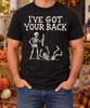 I've Got Your Back Shirt, Funny Skeleton Spine Tee, Anatomy Pun Graphic, Chiropractor Physical Therapist Gift, Halloween Party Medical Humor