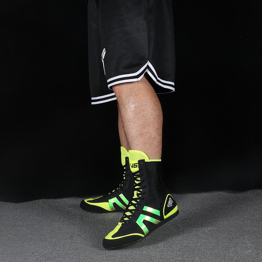 Herre Bryting Boksing Slåssing Voksne Joggesko Topp Kvalitet Sklisikre Boksesko Pustende Fitness Originale Dame Brytesko