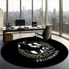 Collingwood Football Club (1) Round Office Rug Decorative Floor Rug for Office Bedroom Living Room and Home Space