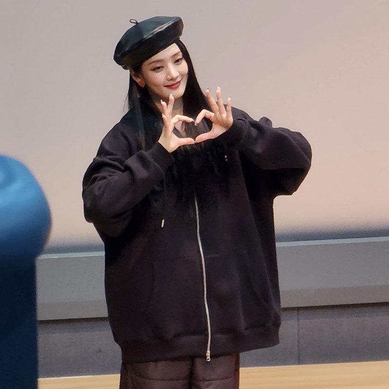(G)I-DLE Minnie 2025 Style Women's Zip-Up Hooded Sweatshirt Cardigan