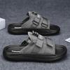Slippers men's summer wear 2025 new men's outdoor wear-resistant stepping shit feeling casual versatile sports beach sandals