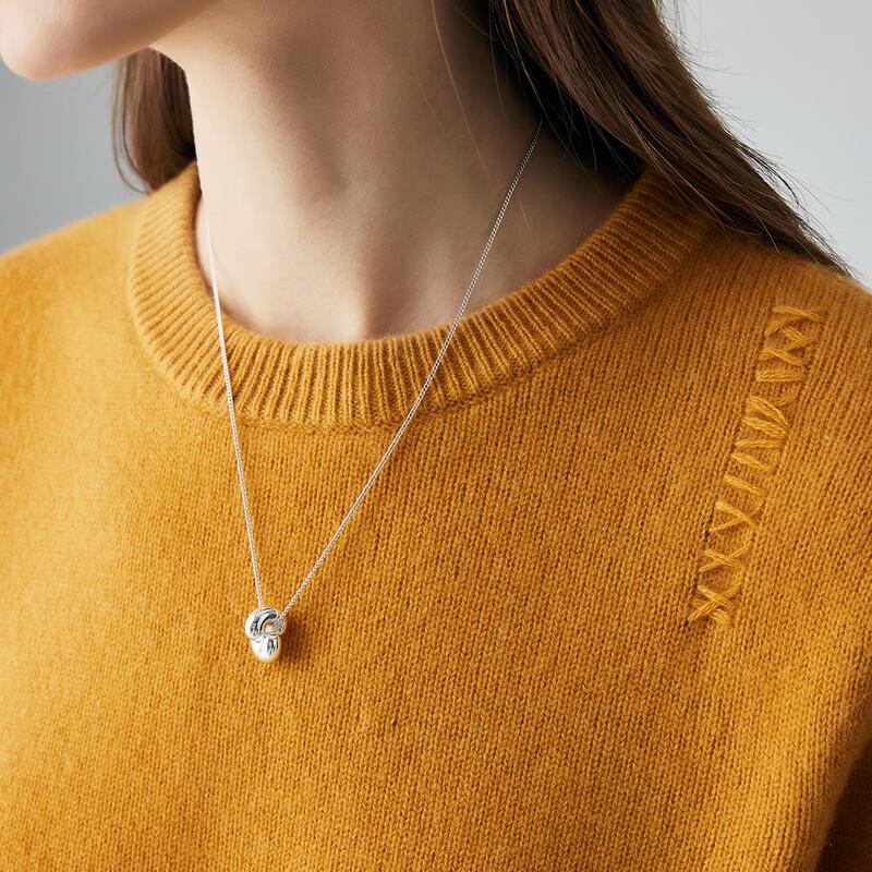 PALUOPO Women's Thick Cashmere Round Neck Sweater