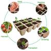 10/50pcs Seed Starter Tray Plants Growing Tray Degradable Seedling Germination Starter Tray for Flower Vegetable Garden Supplies