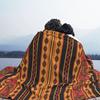 Foutha Kabyle Ethnic Knitted Blanket Amazigh African Tunisia Flannel Throw Blankets Home Couch Decoration Soft Warm Bedspreads