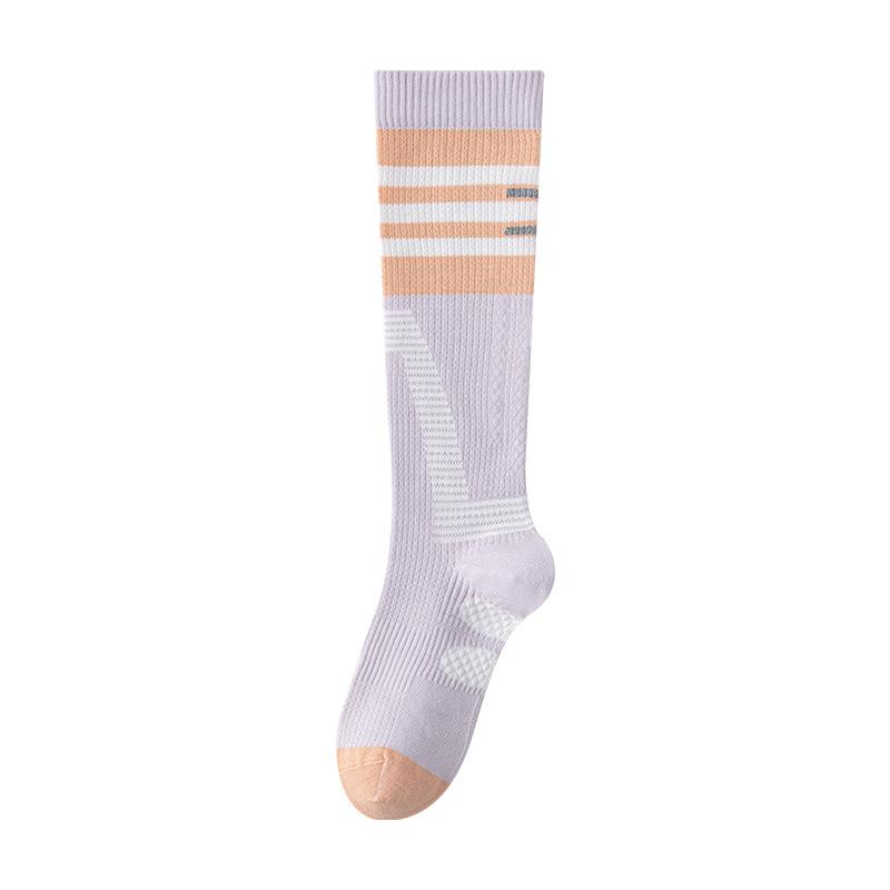 Sportliche Wadenstrümpfe, Reflektierende Radsocken für die Nacht, Damen-Kniestrümpfe, Lauf- und Fitnesssocken, Antibakterielle und geruchshemmende Kompressionssocken