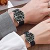 Orologio Sportivo di Coppia in Quarzo Fantasma d'Acqua Verde: Silicone Casual, Impermeabile, per Studenti