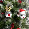 WTEMPO Christmas Tree Decoration Christmas Ball Decor Hanging Pendents for Store & Home & Office Christmas Tree PET Clear Ball Antler Snowman Pendants