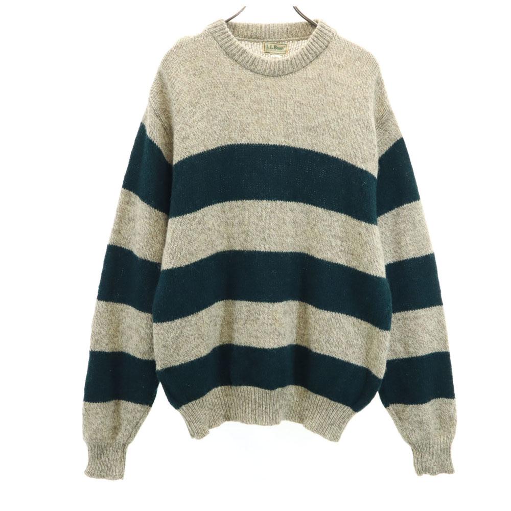 

Винтажный свитер L.L.Bean 80-х годов, сделано в США, шерстяная смесь, с бордюрным узором, с длинным рукавом, мужской, б/у