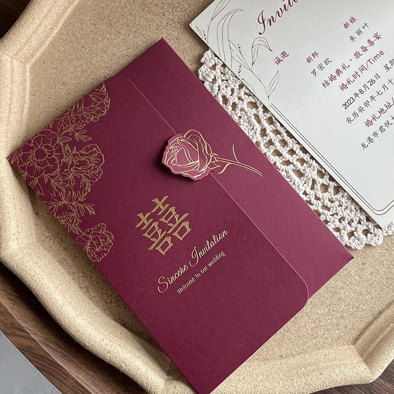 2025 Hochwertige Papier-Hochzeitseinladungskarte – Neuer Stil, Besonderes Design