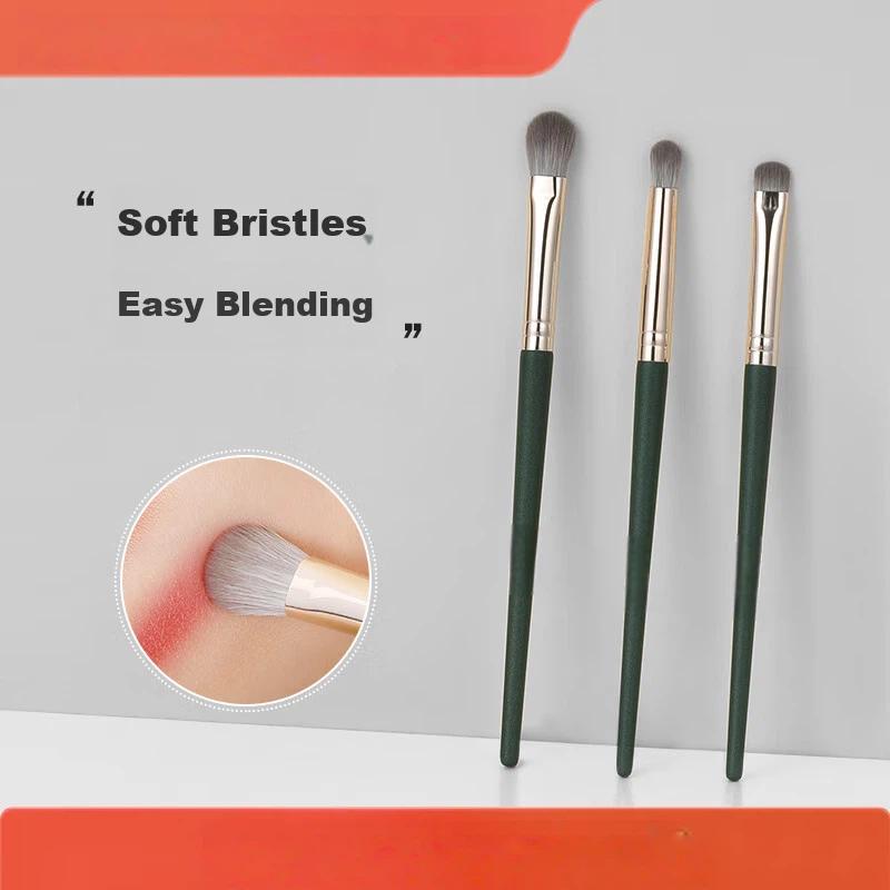 Huayang Eyeshadow Brush, 3 Pieces, Beginner-Friendly, Eyeshadow Blending, Skin-Friendly Makeup Brush, Soft Bristles