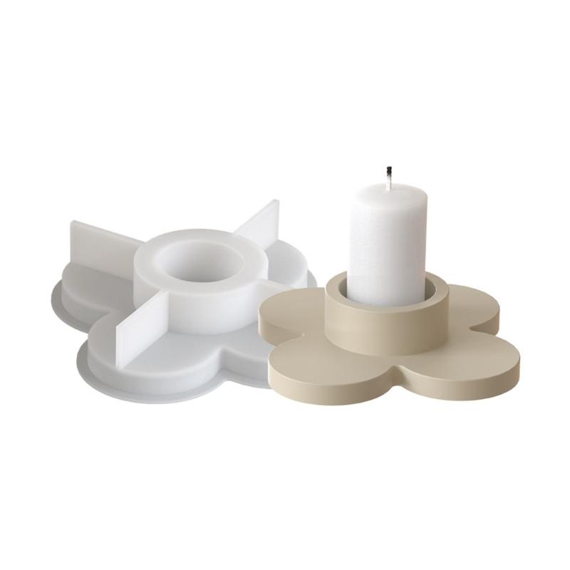Multipurpose Sturdy Silicone Clovers Plaster Holder Mould Set Portable for Resin Plaster Craft Supplies Assorted Sizes