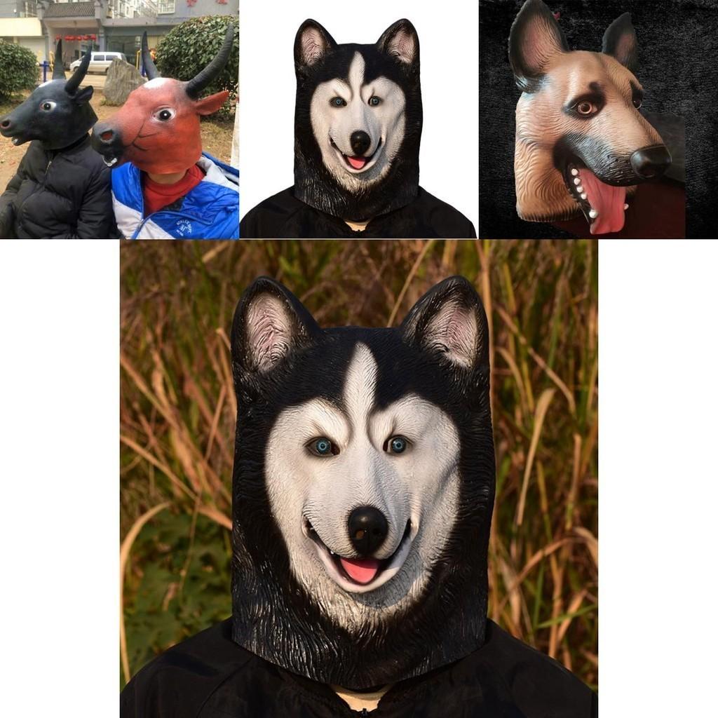 Funny Animal Headgear For Halloween Cosplay Latex Material Various Designs Perfect For Dressing Up Funny Props Characters)