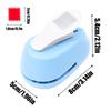Rectangle Postage Stamp Craft Punch Lever Action Paper Scrapbooking Tool Precision Punching Card Making DIY Craft Supplies