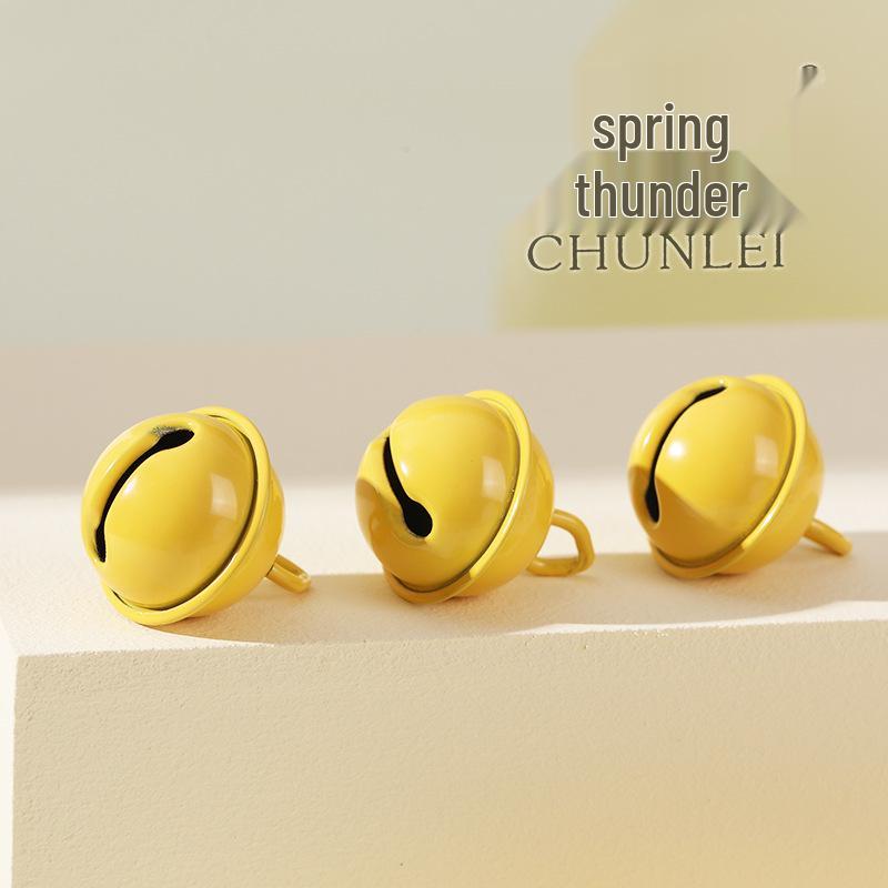 22mm Tiger Mouth Candy-Colored Christmas Hanging Bell Ornament Jewelry & Choker Accessory