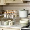 Interconnected Acrylic Cabinet Shelf For Effective Space Utilization In Cooking And Bath districts