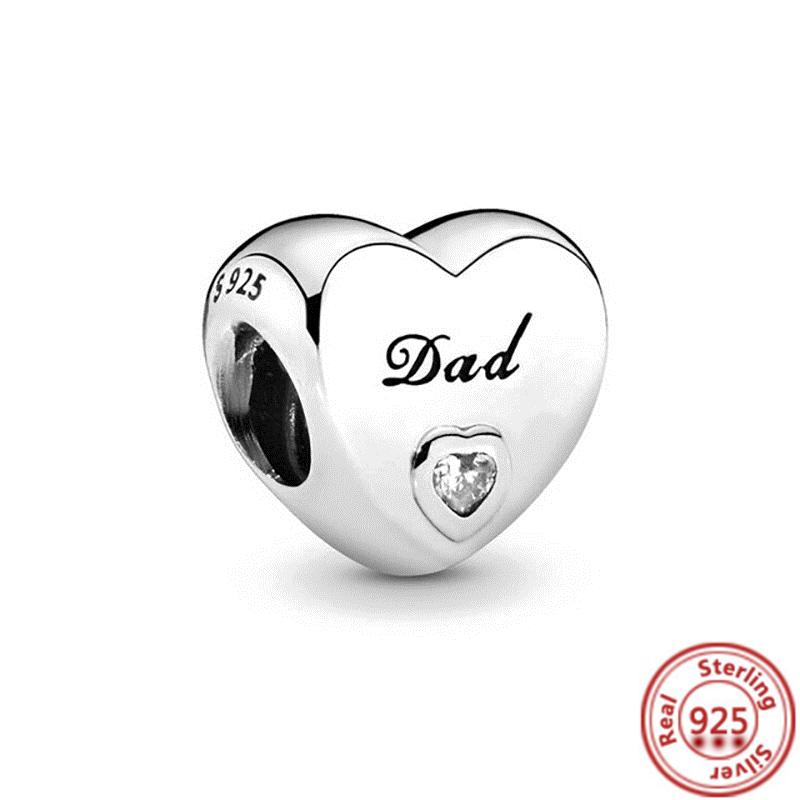 Fit Original Pantaro Charms Bracelet Mother's Day Gifts Women Zircon 100% 925 Sterling copper Forever Family Love Mom DIY Beads