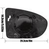 Qashqai For Nissan 2 Dualis J10 2007 2014 Left Right Door Side Wing Mirror Glass Heated Convex Rearview Rear View Backplate