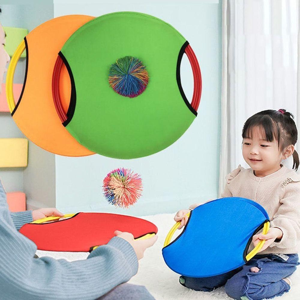 Elastic Plate Racket Catch Ball Game Set Throw Catch Toy  for Children/Kids