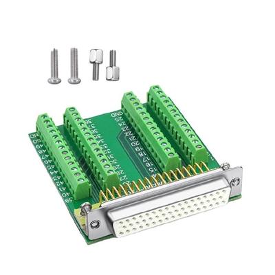 DB50 50Pin Terminal Connector Terminal Board Fastener Hardware Module with Bolts Nut Hardware For Signal Stability