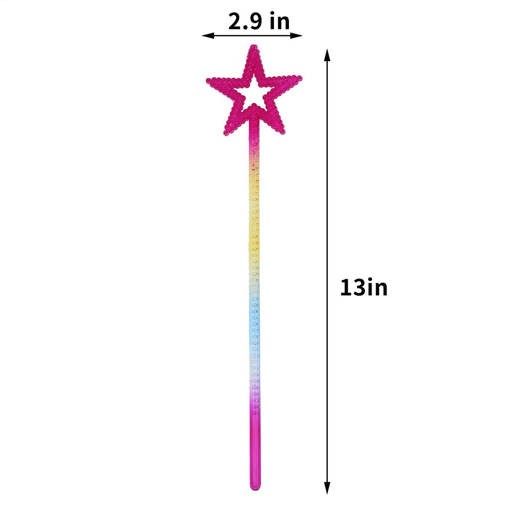 Kinderen Glitter Toverstaf Vijfpuntige Ster Toverstaf DIY Grappig Prinsessenkostuum Toverstaf Geschikt Voor Kleine Prinsessen Feeën