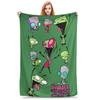 Invader Zim Gir Blankets Warm Flannel Sofa Throw Blanket for Home Bedroom Outdoor Throws Bedspread Quilt