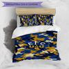 Set Lenzuola Everton Football Stampato 3 Pezzi, Comodo Set Copripiumino per Camera da Letto Amico della Pelle