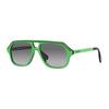 Temple Logo Aviator Sunglasses Kids Green