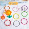 45mm Spring Coil Candy Color Keychain Ring Clasp for DIY Jewelry Accessories