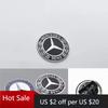 Hots Kovový plochý znak na kapotu auta Přední odznak Logo Samolepka Pro Mercedes Benz W212 W213 W205 W177 W247 W176 CLS CLA CLK CLG GLS