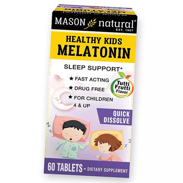 

Здоровий дитячий мелатонін, Healthy Kids Melatonin, Mason Natural 60таб (72529016) 60tab