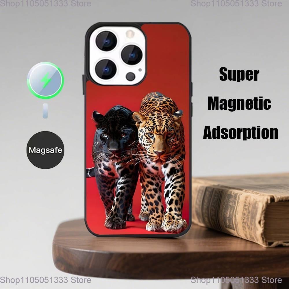 Animal Cover Tiger Lion Phone Case  For iPhone 17,16,15,14,13,12,11,Pro,Max,Plus,Mini,Magsafe,Magnetic Wireless Charging Case