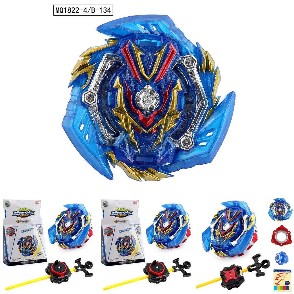 Premium Alloy Battle Spinning Top B-134 Zhanji Wushen With Dual Direction Launcher For Thrilling Gameplay