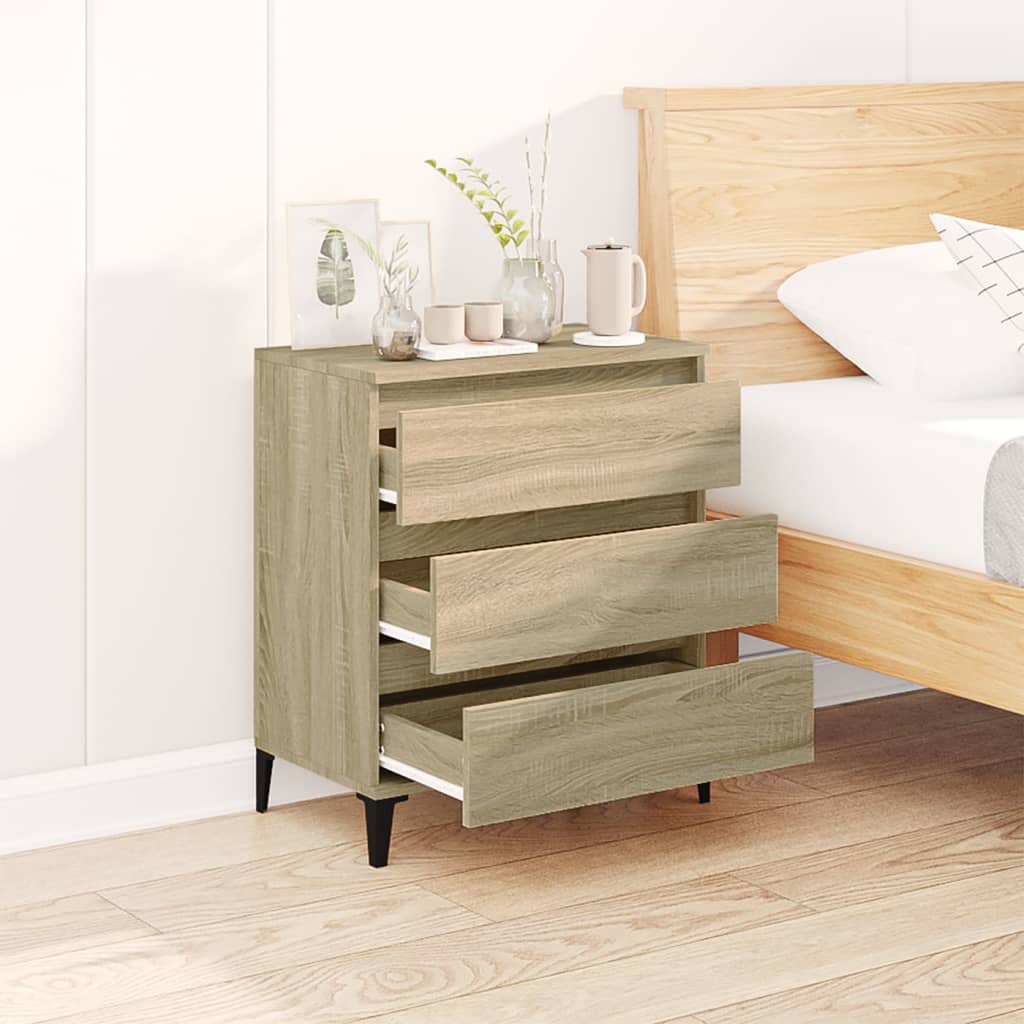 Vidaxl Chest of Drawers, Sonoma Oak, 60X35X70 Cm, Wood-Based Material