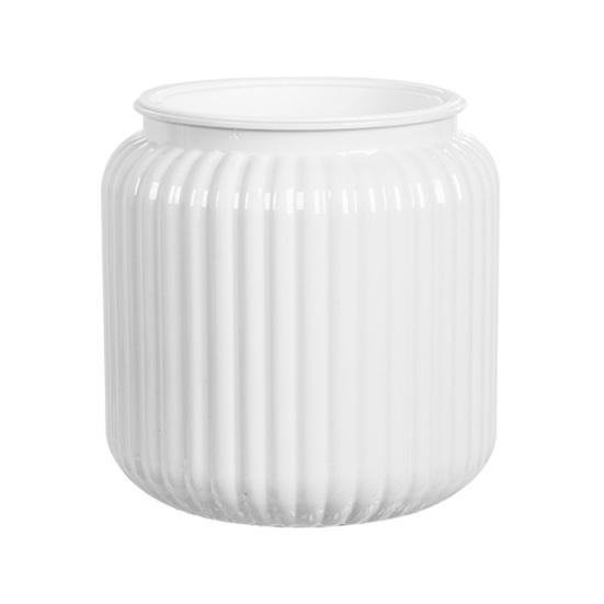 

Self Watering Pots for Indoor Plants Clear Plastic Wicking Flower Pot Modern Decorative Planter for House Plants Herbs Flowers S